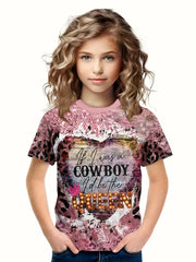 3D Print Short Sleeve T-shirt Summer Clothes For Girls