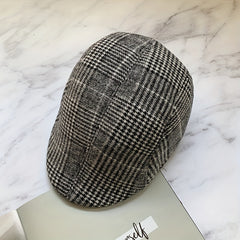 Outdoor Retro Casual Plaid Beret For Men