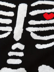 Skull Graphic Baby Jumpsuit Halloween Sweater Cosplay