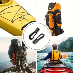 10-20 Pack 8mm Elastic Water Resistant Rope Hooks for Kayaks