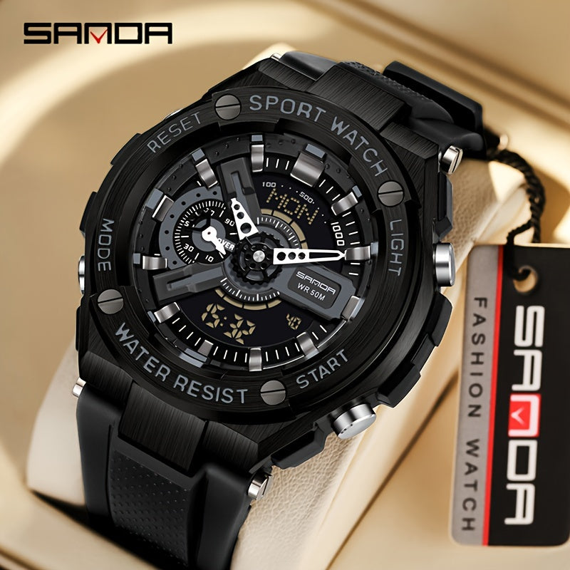 Sanda Boy's Dual Display Sports Watch Gift