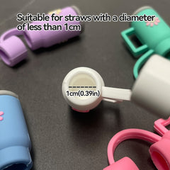 Silicone Straw Cover Reusable Dustproof Straw Plugs Cup Accessories