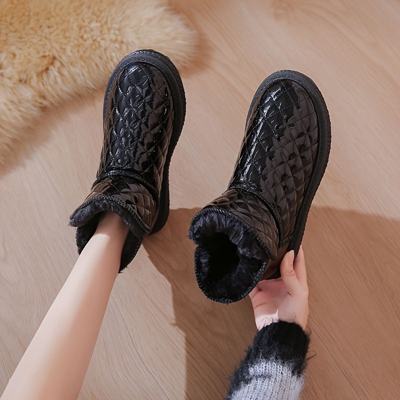 Women's Winter Waterproof Snow Boots Non slip Warm Short Boots