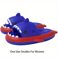 QYA Unisex Shark Slippers Block Cloud Slides Anime Lightweight Shoes