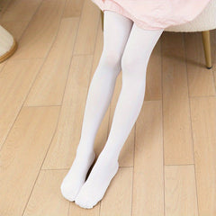 Girls Velvet Elastic Dance Socks Pantyhose Leggings Tights