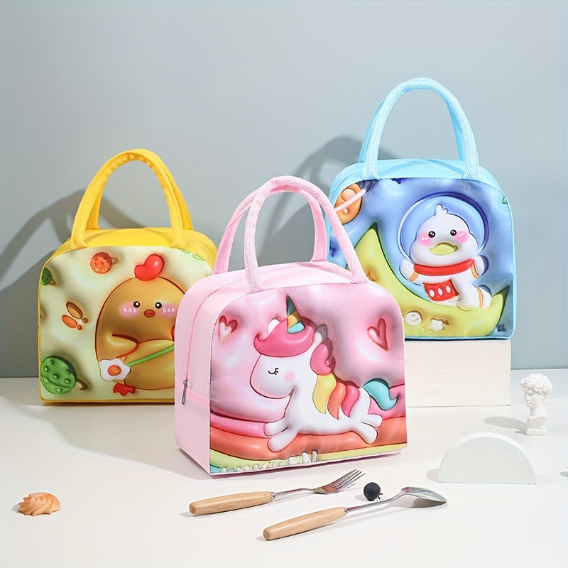 Camping & Picnic Bag Cartoon Pattern Portable Insulated Food Storage Bag