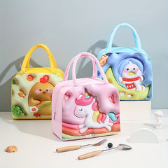 Camping & Picnic Bag Cartoon Pattern Portable Insulated Food Storage Bag
