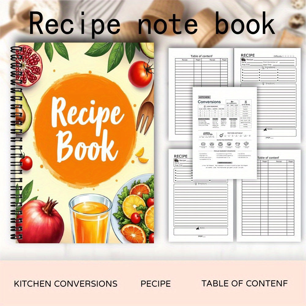 Spiral Recipe Notebook for Your Own Recipes Recipe Journal Ideal Gift