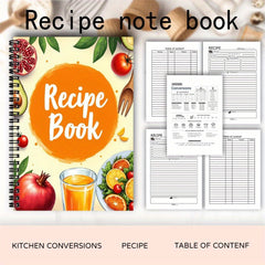 Spiral Recipe Notebook for Your Own Recipes Recipe Journal Ideal Gift