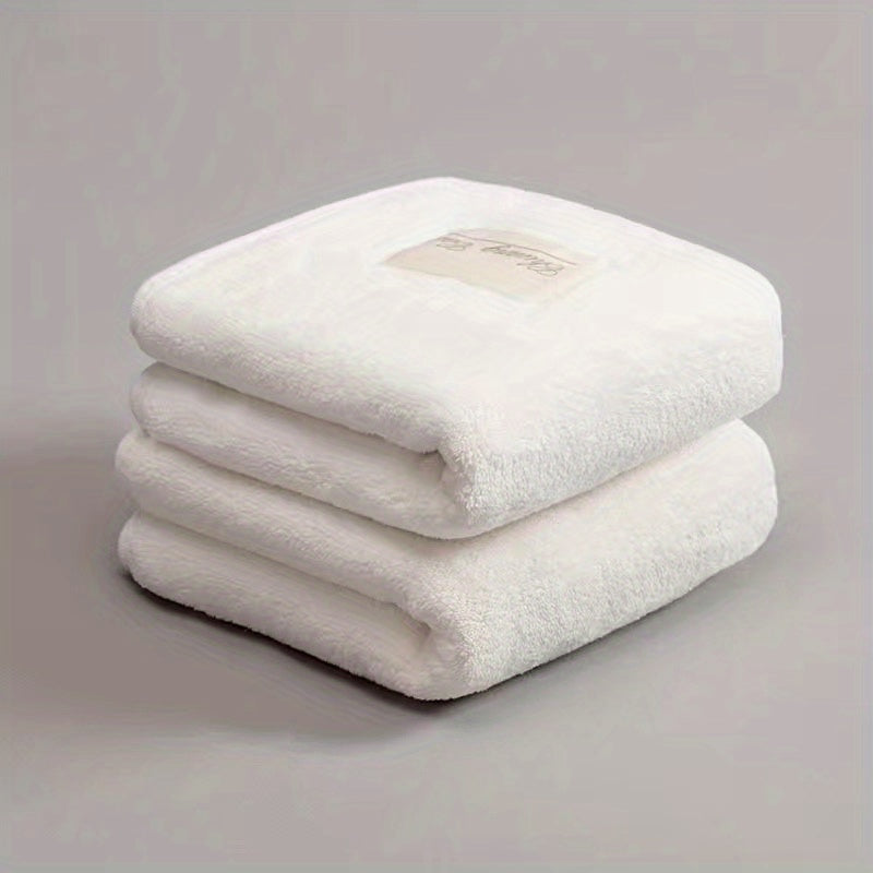 2pcs Soft Cotton Towels Highly Absorbent Wash Cloths for Kids & Baby