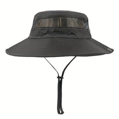 Men's Wide Brim Fishing Hat Summer Sun Hat Jungle Boonie Hat