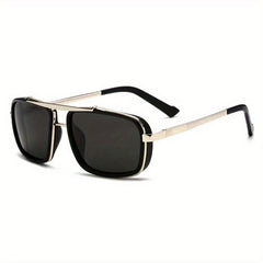 Men's Retro Steampunk Sunglasses Polarized UV400 Protective