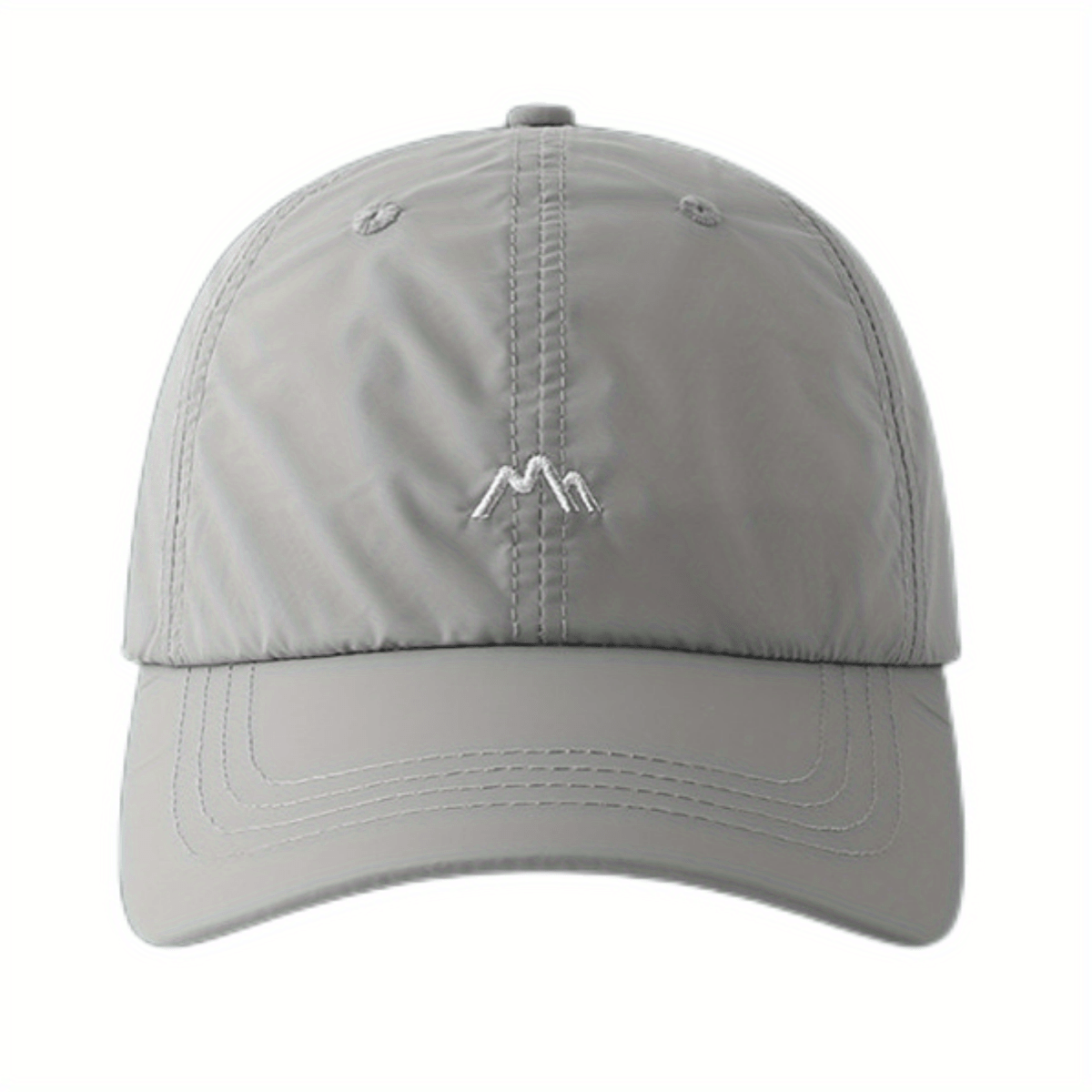 Unisex Sunshade Adjustable Baseball Cap With Mountain Embroidery