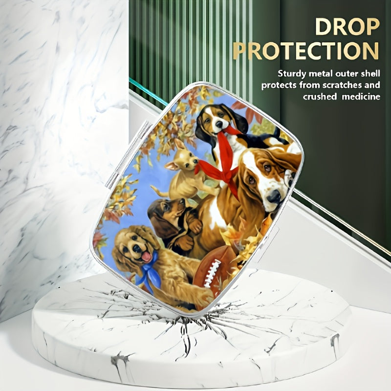 Compact Dog & Rugby Medicine Box Organizer