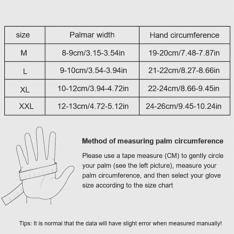 Men's Windproof Waterproof Touchscreen Gloves for Sports