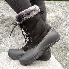 Women's Fluffy Snow Boots Plus Fur Warm Outdoor Boots