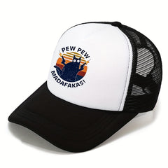 Cartoon Print High Baseball Cap Breathable Outdoor Sun Hat