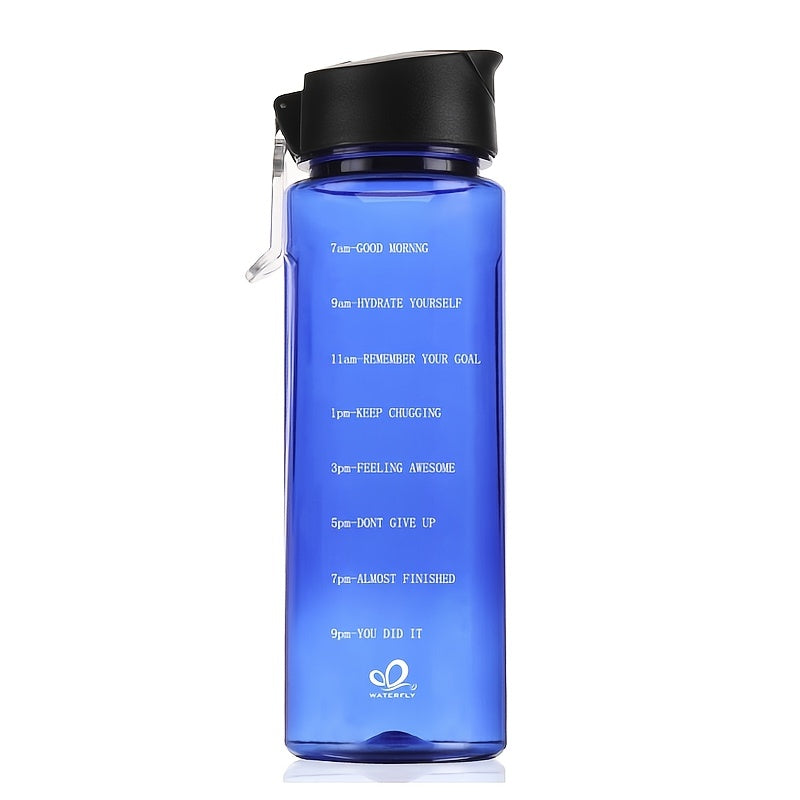 Motivational 24oz Water Bottle with Time Marker BPA Leakproof