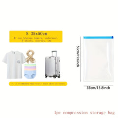 5 Pcs Compression Bags For Travel Vacuum Packing Space Saver Bags