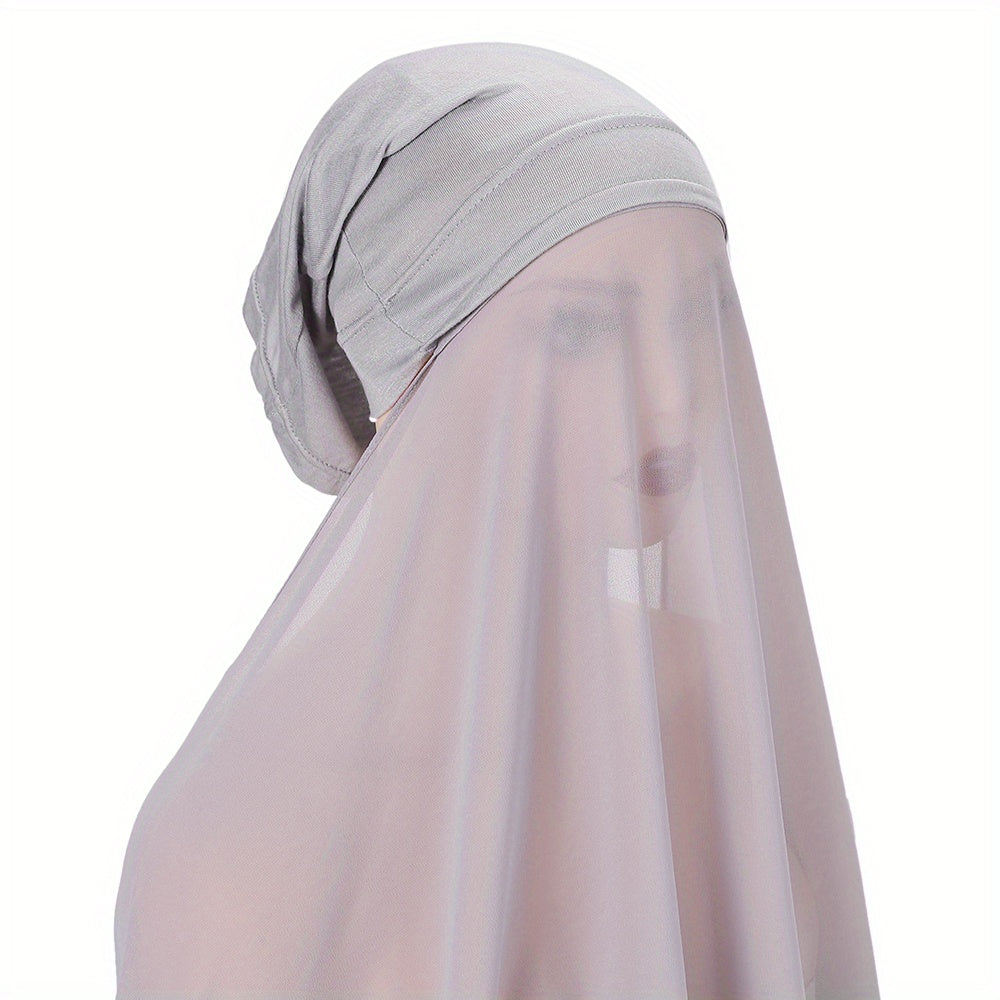 Chiffon Scarf Head Hijab Wrap Solid Shawls For Women