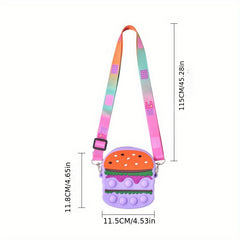 Candy Hamburger Shape Shoulder Bag for Girls