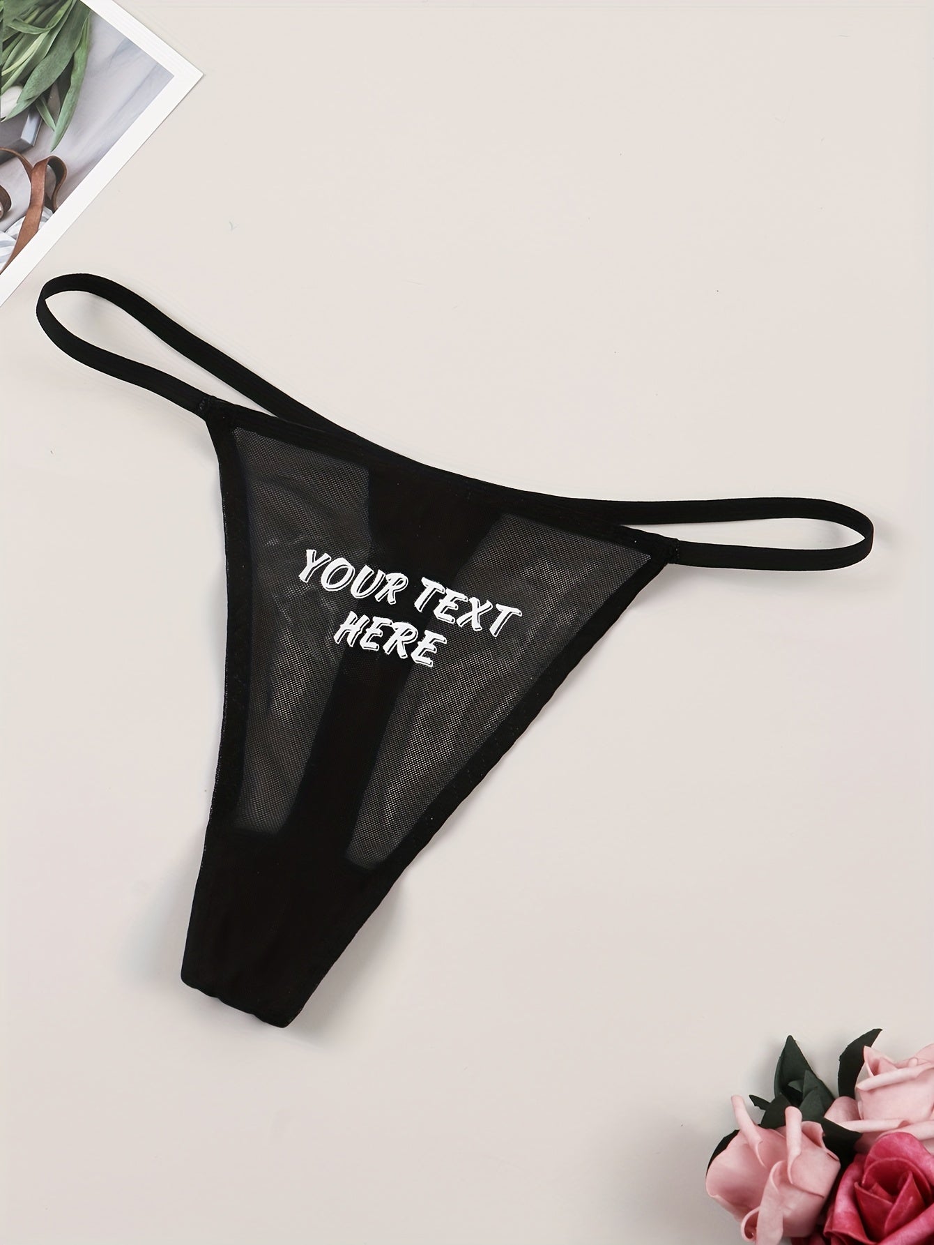 Print Seamless Thongs Low Waist Intimates Panties Women's Lingerie