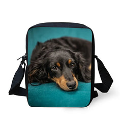Pet Dog Prints Shoulder Crossbody Bag for Women Mini