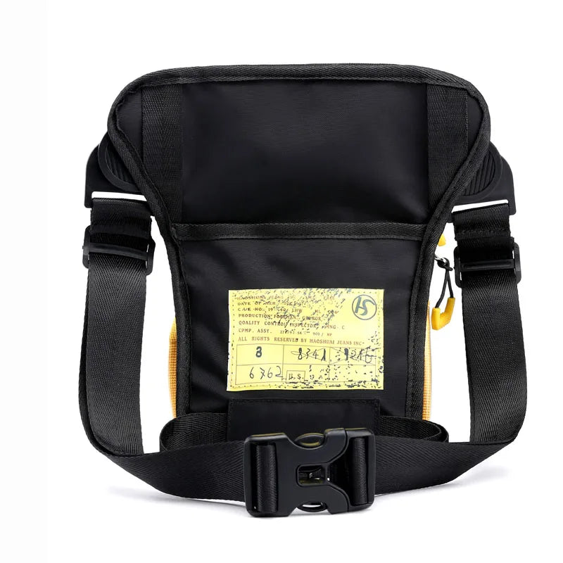Nylon Men's Waist Bag Drop Leg Pack Thigh Pouch Crossbody Shoulder Bag