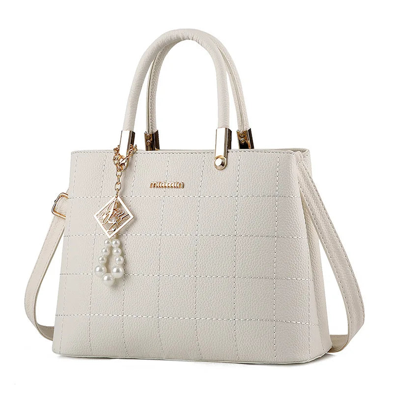 Women's PU Leather Handbags Big Capacity Euro Lady Shoulder Bags