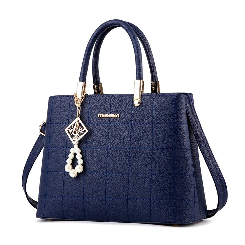 Women's PU Leather Handbags Big Capacity Euro Lady Shoulder Bags