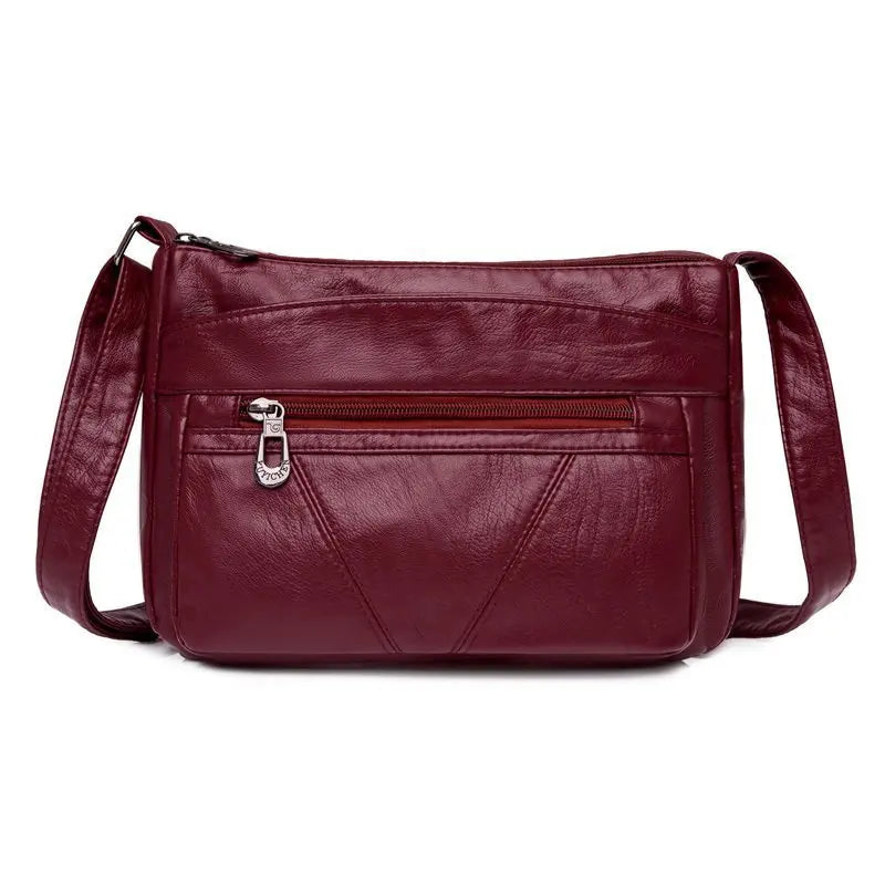 Women's Small Shoulder Bag Soft Cross-body Square Bag