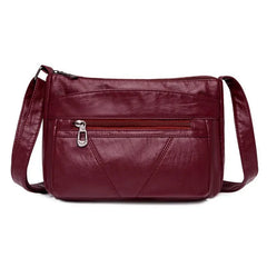 Women's Small Shoulder Bag Soft Cross-body Square Bag