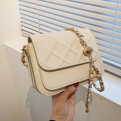 Chain Small Square Bag Shoulder Messenger Purse for Women