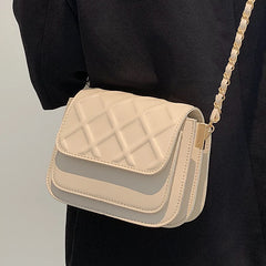 Chain Small Square Bag Shoulder Messenger Purse for Women