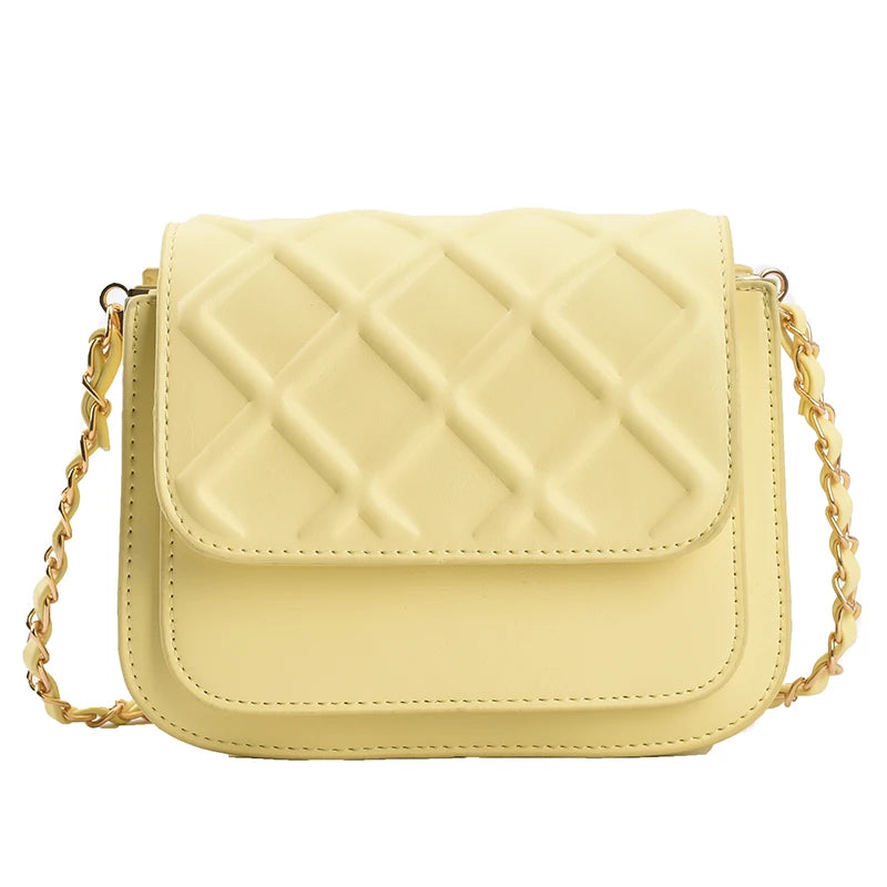 Chain Small Square Bag Shoulder Messenger Purse for Women