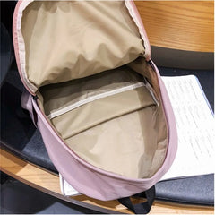 Women's Waterproof Nylon Backpack Big School Bag for Girls