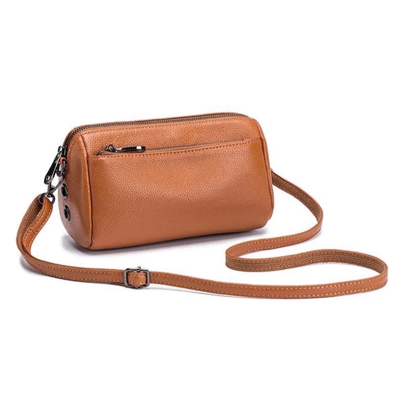 Women Leather Shoulder Bag Small Handbag Casual Lady Crossbody Bag