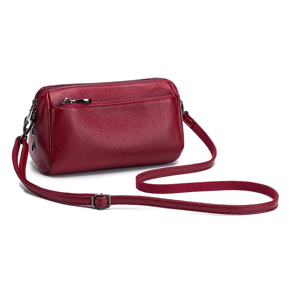 Women Leather Shoulder Bag Small Handbag Casual Lady Crossbody Bag