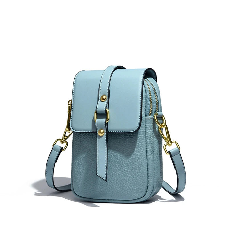 Small Leather Shoulder Bag Women Crossbody Tote Phone Sac