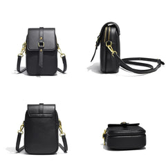 Small Leather Shoulder Bag Women Crossbody Tote Phone Sac