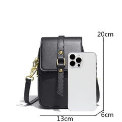 Small Leather Shoulder Bag Women Crossbody Tote Phone Sac
