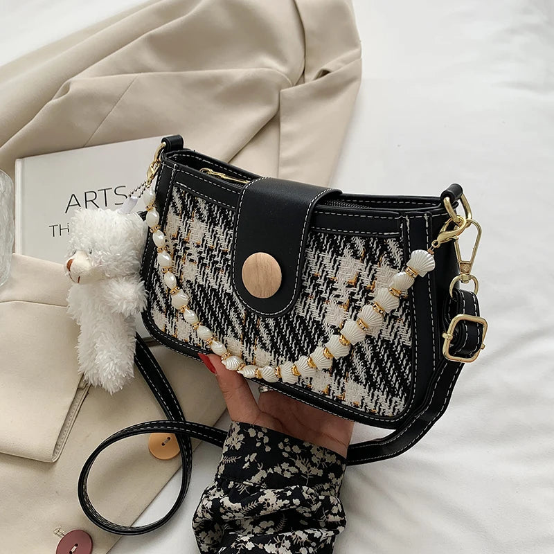 Women's Messenger Bag Small Square All-Match Shoulder Underarm Bag