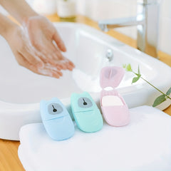 Travel Soap Paper Sheets Disposable Hand Washing Bath Scented Paper Soap