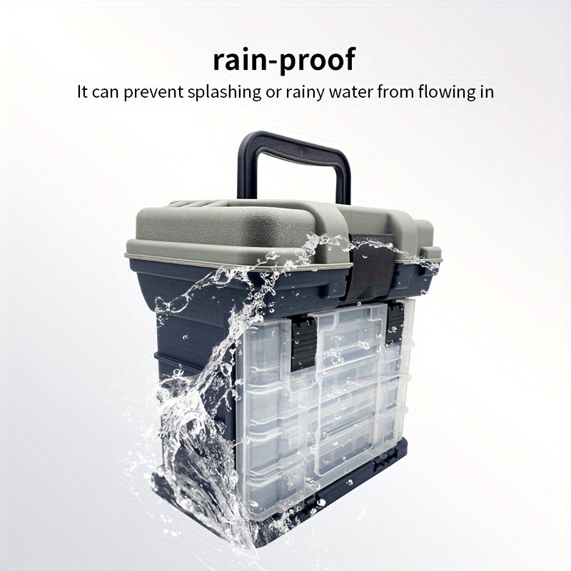 Large 4-Layer Storage Box for Fishing Tackle