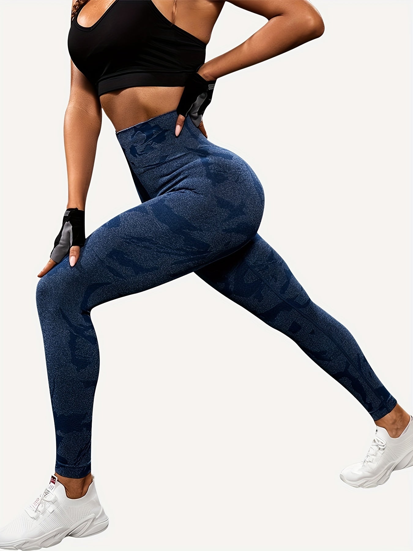 High Waisted Yoga Pants Camouflage Print Leggings