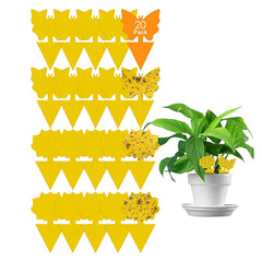 Non-Toxic Yellow Sticky Bug Traps for Indoor and Outdoor Use
