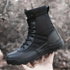 Men's Zipper Tactical Boots Anti-skid Lightweight for Training