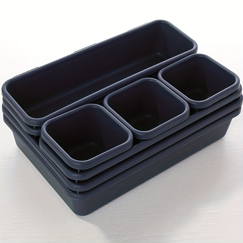 15pcs Interlocking Desk Drawer Organizer Separator