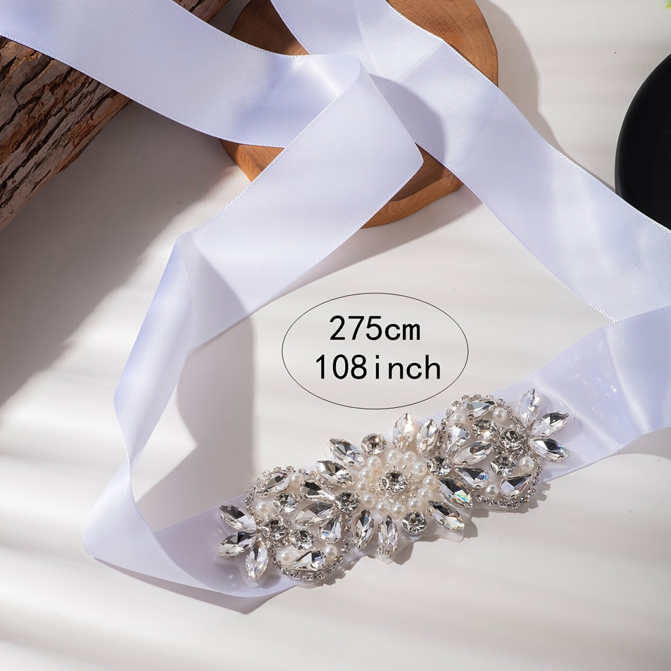 Crystal & Pearl Bridal Belt Wedding Accessory