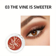 Sheer Nude Eyeshadow with Silver Glitter Texture